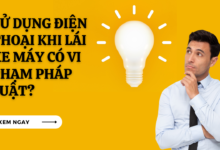 Su dung dien thoai khi lai xe may co vi pham phap luat