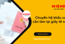 Chuyen ho khau co can lam lai giay to xe