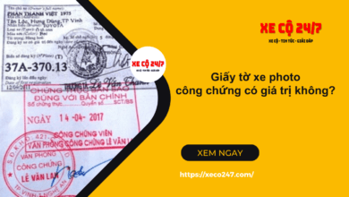 Giay To Xe Photo Cong Chung Co Gia Tri Khong