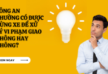 Cong an phuong duoc dung xe vi pham
