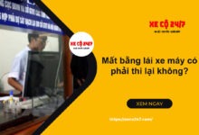 Mat bang lai xe may co phai thi lai khong