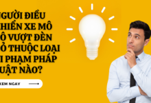 Nguoi dieu khien xe mo to vuot den do thuoc loai vi pham phap luat nao