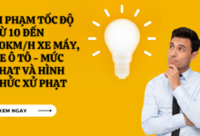 Vi pham toc do tu 10 den 20km h xe may va oto