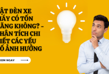 Bat den xe may co ton xang khong