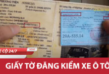 Giay to dang kiem xe oto