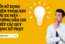 Loi su dung dien thoai khi lai xe may
